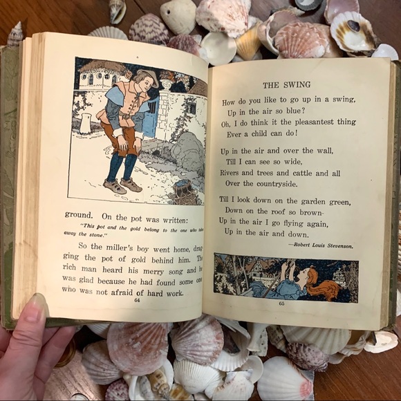 1918 Vintage Green Hardcover Children’s Book - Picture 10 of 15